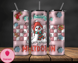Grinchmas Christmas 3D Inflated Puffy Tumbler Wrap Png, Christmas 3D Tumbler Wrap, Grinchmas Tumbler PNG 67