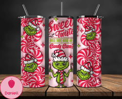 Grinchmas Christmas 3D Inflated Puffy Tumbler Wrap Png, Christmas 3D Tumbler Wrap, Grinchmas Tumbler PNG 112