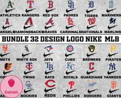 Bundle 32 design logo Nike MLB, MLB Logo, MLB Logo Team, MLB Png, MLB Tumbler, MLB Design 12