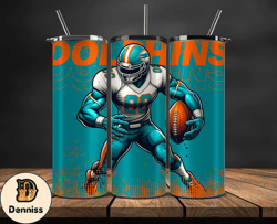 Miami Dolphins NFL Tumbler Wraps, Tumbler Wrap Png, Football Png, Logo NFL Team, Tumbler Design by Daniell Store 20