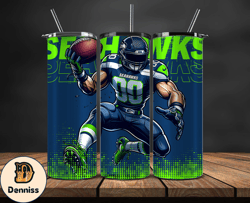 Seattle Seahawks NFL Tumbler Wraps, Tumbler Wrap Png, Football Png, Logo NFL Team, Tumbler Design by Daniell Store 29