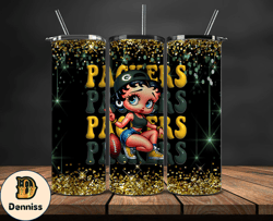 Green Bay Packers Tumbler Wraps, NFL Teams, Betty Boop Tumbler, Betty Boop Wrap, Logo NFL Png, Tumbler Design by Daniell