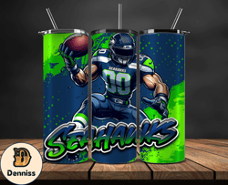 Seattle Seahawks Tumbler Wrap, Nfl Teams,Nfl Logo football, Logo Tumbler PNG, Design by  Davisbundlesvg 29