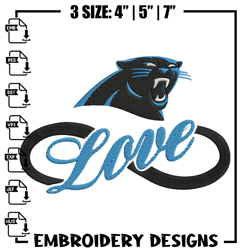 Carolina Panthers Love embroidery design, Panthers embroidery, NFL embroidery, sport embroidery, embroidery design. (2)