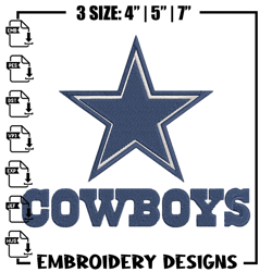 Dallas Cowboys embroidery design, Dallas Cowboys embroidery, NFL embroidery, sport embroidery, embroidery design.