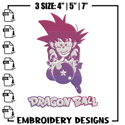 Goku kid Embroidery Design, Dragonball Embroidery, Embroidery File, Anime Embroidery, Anime shirt, Digital download.