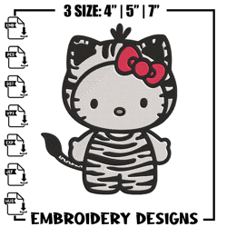 Hello Kitty sticker Embroidery Design, Hello kitty Embroidery, Embroidery File, Anime Embroidery, Digital download