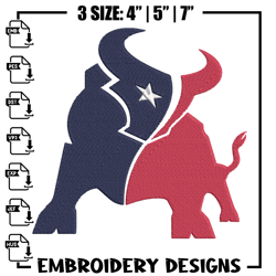 Houston Texans embroidery design, Houston Texans embroidery, NFL embroidery, logo sport embroidery, embroidery design