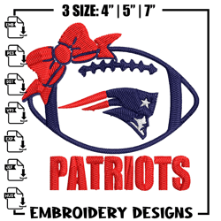 New England Patriots Ball embroidery design, Patriots embroidery, NFL embroidery, sport embroidery, embroidery design.
