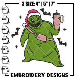 Oogie Boogie Embroidery Design, Chrismas Embroidery, Embroidery File, Anime Embroidery, Anime shirt, Digital download