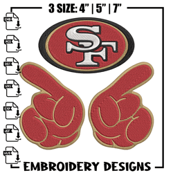 San Francisco 49ers embroidery design, 49ers embroidery, NFL embroidery, sport embroidery, embroidery design. (2)