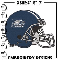 Georgia Southern helmet embroidery design, NCAA embroidery, Sport embroidery, logo sport embroidery, Embroidery design