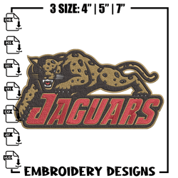 IUPUI Jaguars logo embroidery design, NCAA embroidery,Embroidery design,Logo sport embroidery,Sport embroidery.