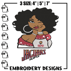 Jacksonville Jaguars girl embroidery design, NCAA embroidery, Sport embroidery, Logo sport embroidery, Embroidery design