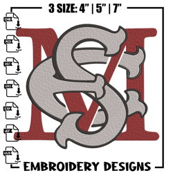 Maryland Eastern logo embroidery design, NCAA embroidery, Sport embroidery, logo sport embroidery,Embroidery design