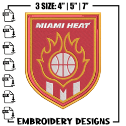 miami heat basketball embroidery design,nba embroidery, sport embroidery, embroidery design, logo sport embroidery