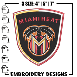 Miami Heat design embroidery design, NBA embroidery, Sport embroidery, Embroidery design, Logo sport embroidery