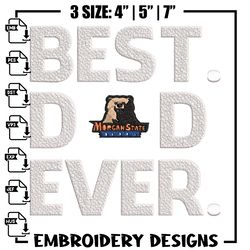 Morgan State logo embroidery design, Sport embroidery, logo sport embroidery, Embroidery design,NCAA embroidery