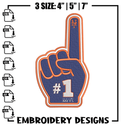 New York Mets No 1 embroidery design, MLB embroidery,Sport embroidery,logo sport embroidery,Embroidery design