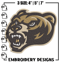 Oakland Golden logo embroidery design, NCAA embroidery, Sport embroidery, logo sport embroidery, Embroidery design
