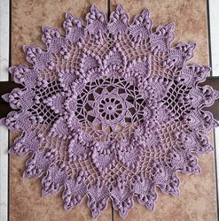 Handmade Crochet Doily, volume effect 42cm16.5inch