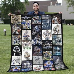 Dallas Cowboys Anniversary Fan For Life Cowboys Win Nfl Cowboys Nfl Dallas Football Lover Sport Fleece Quilt Blanket Per