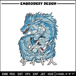Goku dragon Embroidery Design, Dragonball Embroidery, Embroidery File, Anime Embroidery, Anime shirt, Digital download