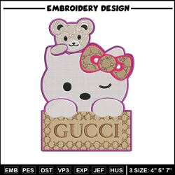 Gucci hello kitty Embroidery Design, Kitty Embroidery, Embroidery File, Gucci Embroidery, Anime shirt, Digital download