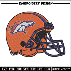 Helmet Denver Broncos embroidery design, Broncos embroidery, NFL embroidery, logo sport embroidery, embroidery design.