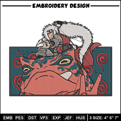 Jiraiya rectangle Embroidery Design, Naruto Embroidery, Embroidery File, Anime Embroidery, Anime shirt, Digital download