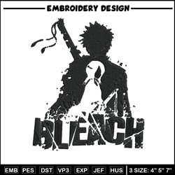 Kurosaki Ichigo Embroidery Design, Bleach Embroidery, Embroidery File, Anime Embroidery,Anime shirt, Digital download