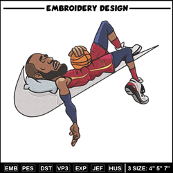 Lebron james Embroidery Design, Basketball Embroidery, Embroidery File, Nike Embroidery, Anime shirt, Digital download