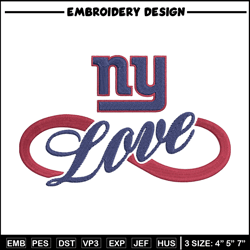 Love New York Giants embroidery design, New York Giants embroidery, NFL embroidery, sport embroidery, embroidery design.