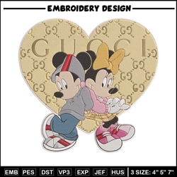 Mickey couple Embroidery Design, Mickey Embroidery, Embroidery File, Gucci Embroidery, Anime shirt, Digital download.