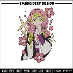 Mitsuri cute Embroidery Design, Demon slayer Embroidery, Embroidery File, Anime Embroidery, Anime shirt,Digital download
