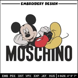 Moschino Mickey Embroidery Design, Mickey Embroidery, Embroidery File, Anime Embroidery, Moschino shirt,Digital download