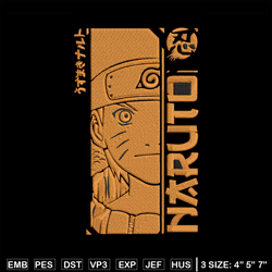 Naruto Poster Embroidery Design, Naruto Embroidery, Embroidery File,Anime Embroidery, Anime shirt, Digital download.