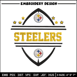 Pittsburgh Steelers Ball embroidery design, Steelers embroidery, NFL embroidery, sport embroidery, embroidery design.