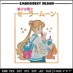 Sailor moon Embroidery Design,Sailor moon Embroidery, Embroidery File, Anime Embroidery, Anime shirt, Digital download