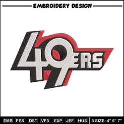 San Francisco 49ers embroidery design, San Francisco 49ers embroidery, NFL embroidery, sport embroidery.