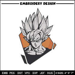 Son Goku Embroidery Design, Dragonball Embroidery, Embroidery File, Anime Embroidery,Anime shirt, Digital download