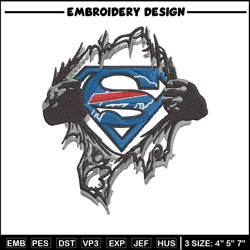Superman Symbol Buffalo Bills embroidery design, Bills embroidery, NFL embroidery, sport embroidery, embroidery design.