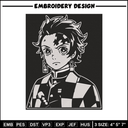 Tanjiro poster Embroidery Design, Demon slayer Embroidery, Embroidery File,Anime Embroidery,Anime shirt,Digital download