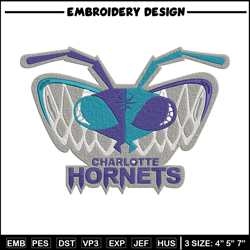 Charlotte Hornets Logo embroidery design, NBA embroidery, Sport embroidery, Embroidery design, Logo sport embroidery
