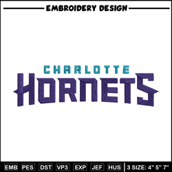 Charlotte Hornets logo embroidery design,NBA embroidery, Sport embroidery, Embroidery design,Logo sport embroidery