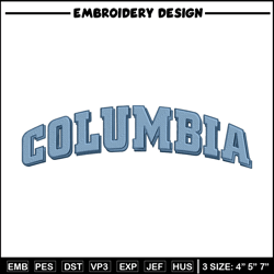 Columbia Lions logo embroidery design, NCAA embroidery,Sport embroidery, Logo sport embroidery, Embroidery design