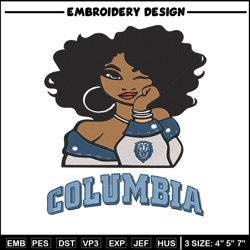 Columbia university girl embroidery design, NCAA embroidery, Embroidery design, Logo sport embroidery,Sport embroidery