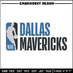 Dallas Mavericks logo embroidery design,NBA embroidery,Sport embroidery, Embroidery design, Logo sport embroidery.