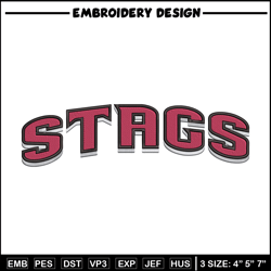 Fairfield Stags logo embroidery design, NCAA embroidery,Sport embroidery,Logo sport embroidery,Embroidery design