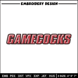 Gamecock logo embroidery design, Logo embroidery, Sport embroidery, logo sport embroidery, Embroidery design
